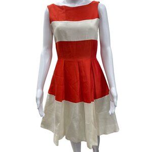 Kate Spade Women's Red and cream Gayle Dress Size 2, NWT SKU 1115